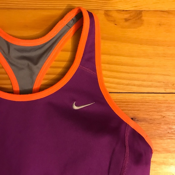 Nike Dri Fit Purple Built-in Bra Tank Top, EUC, M - Picture 3 of 14